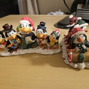 Festive Penguin Figurine Set